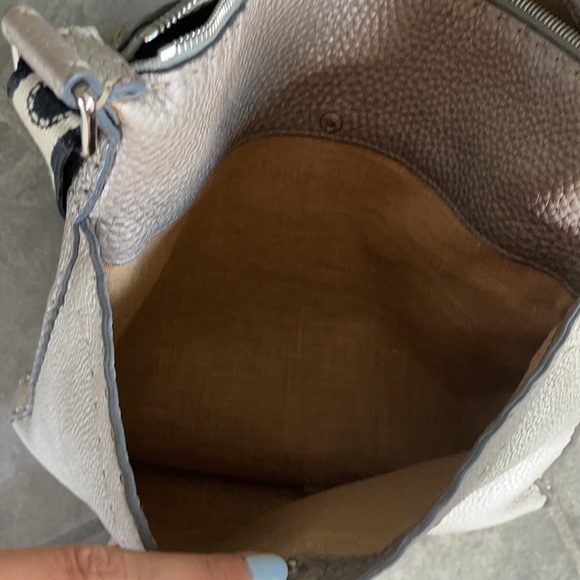 RARE Fendi Selleria Crossbody Bag Silver-large - Picture 9 of 14